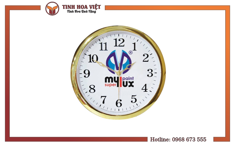 Đồng hồ in logo làm quà tặng đại Hội
